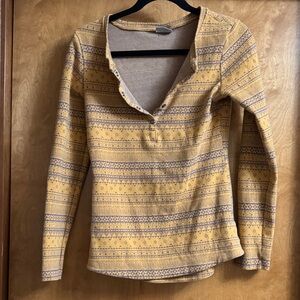 Columbia Yellow and gray Long Sleeve Top